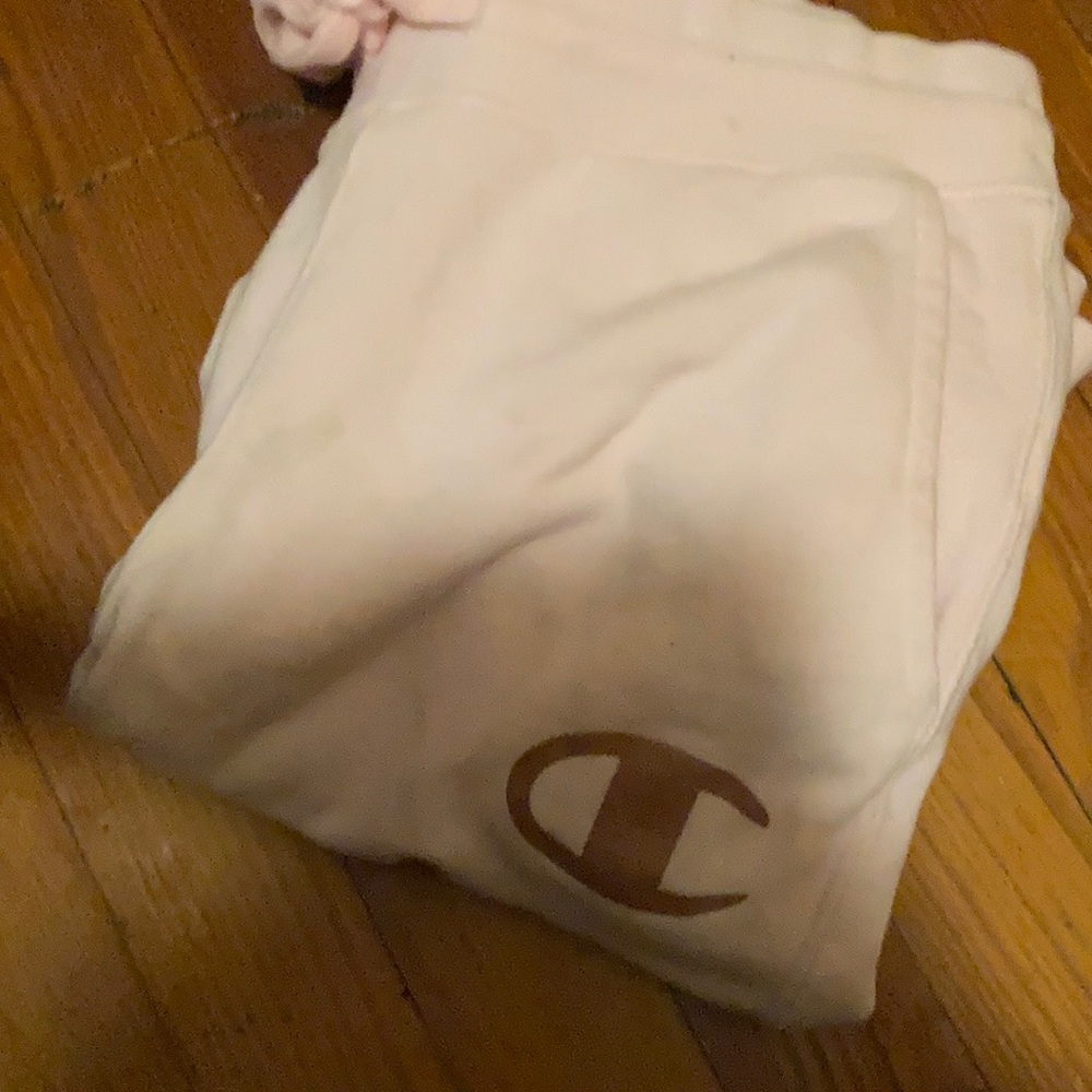Champion sweatpants in size small in light pink
